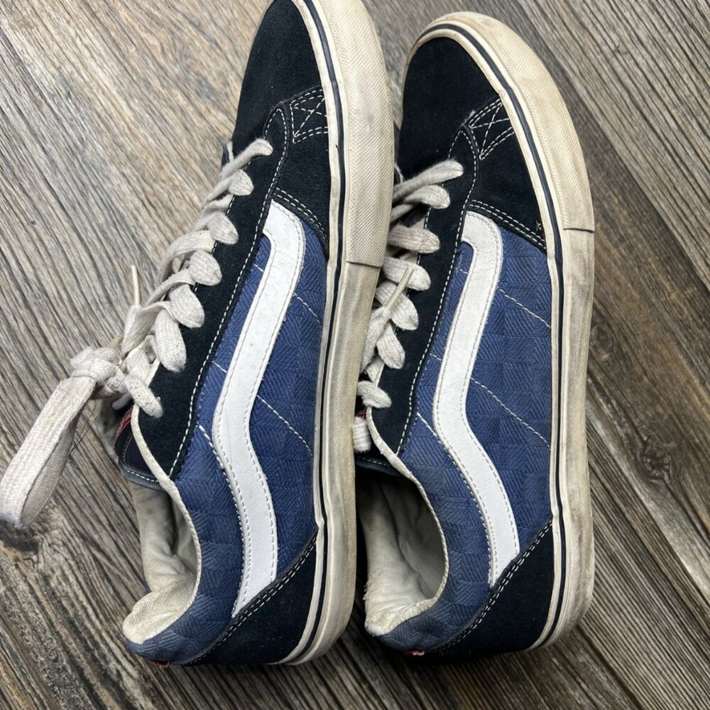 Vans Skate Shoe Blue Chunky Fat Tongue Skateboard La Criptados Mens 11 - Picture 3 of 10